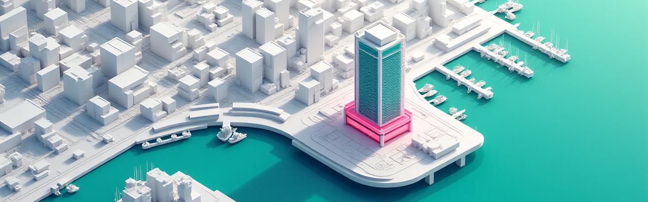 Map of Coastal Haven highlighting 17 Ocean Drive